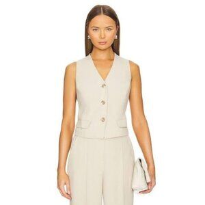 SPANX Opacity Crepe Parchment Light Beige Vest Sz M NEW NWT
